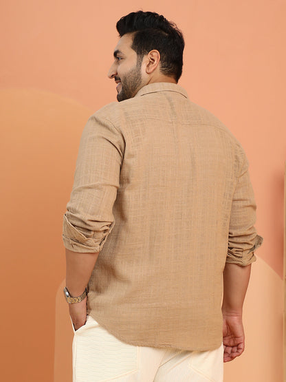 Heathered-Woven Shirt