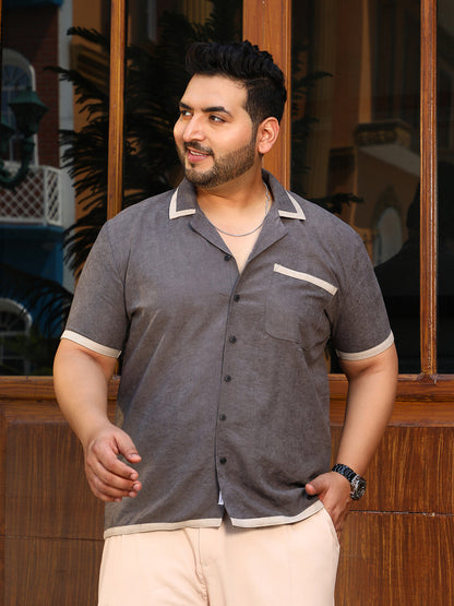 Contrast-Cuban Shirt