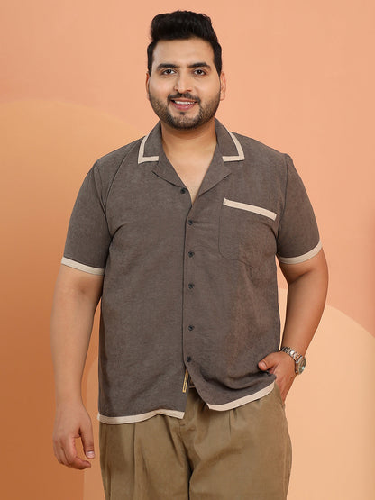 Contrast-Cuban Shirt