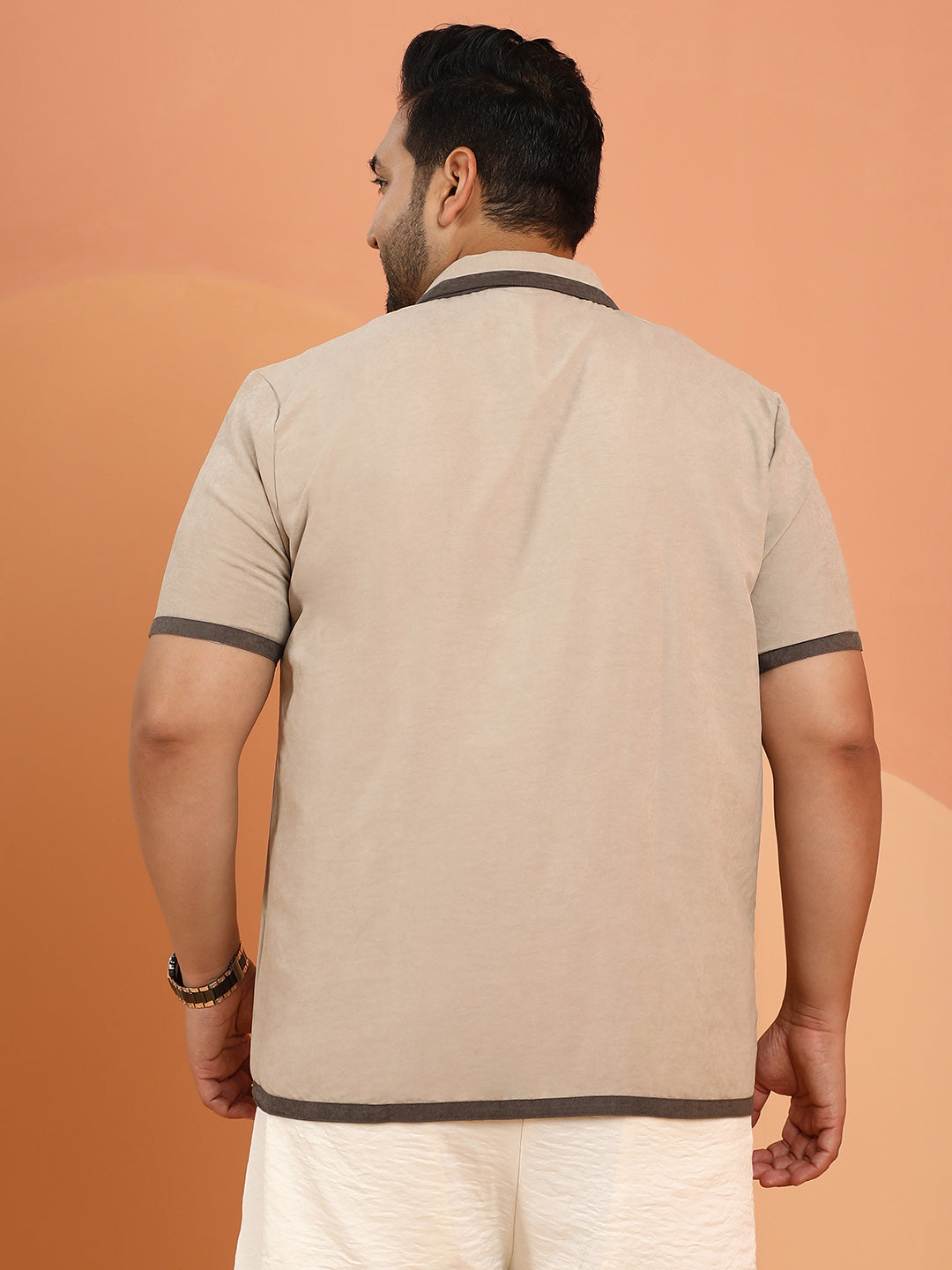 Contrast-Cuban Shirt