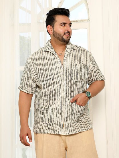 Striped Crochet Shirt