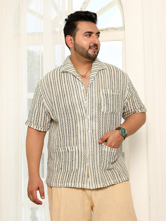 Striped Crochet Shirt