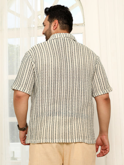 Striped Crochet Shirt