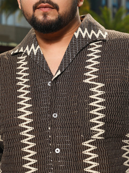Ziggy-Weave Relaxed Shirt