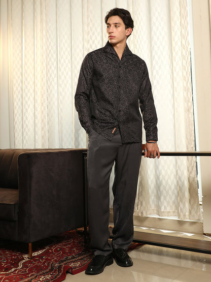 Splatter-Jacquard Shirt