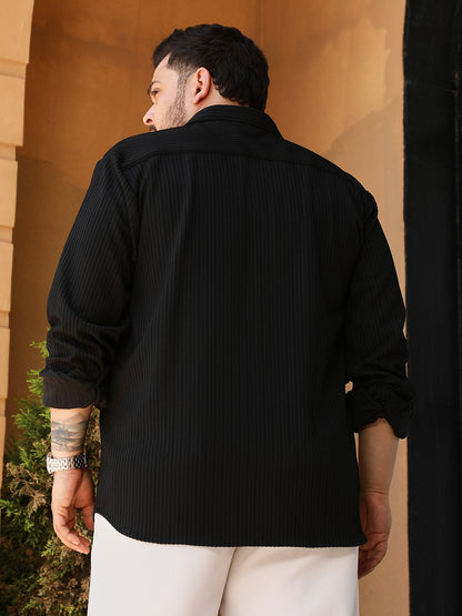 Rope-Striped Tactile Shirt
