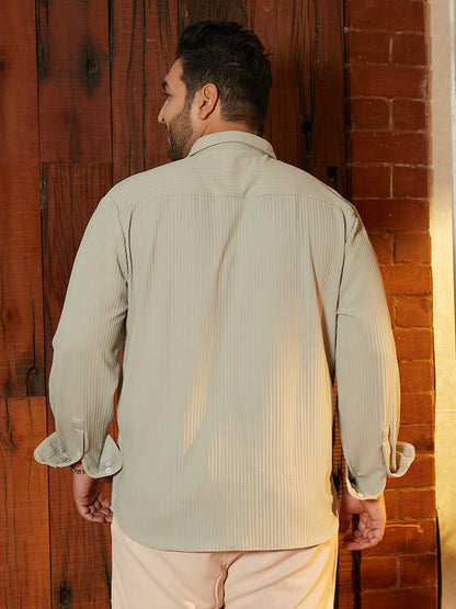 Rope-Striped Tactile Shirt