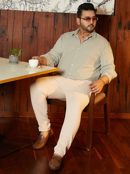 Rope-Striped Tactile Shirt