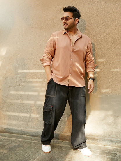 Rope-Striped Tactile Shirt