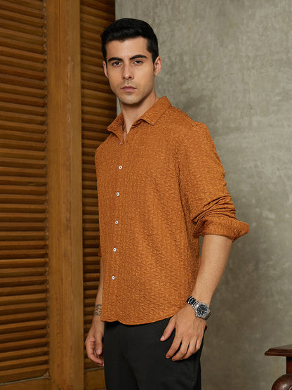 Bloom-Textured Shirt