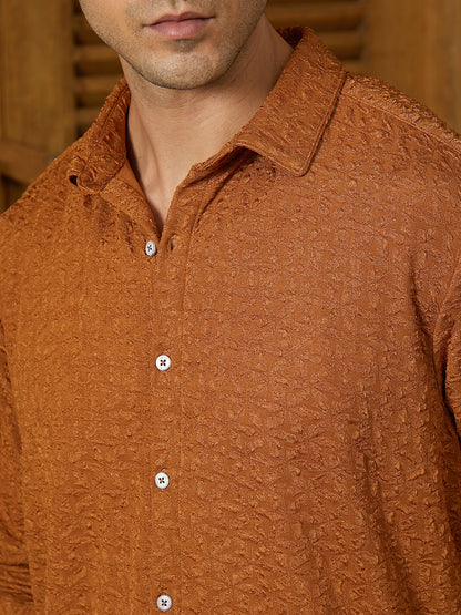 Bloom-Textured Shirt
