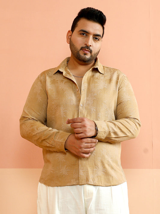 Palm-Jacquard Shirt