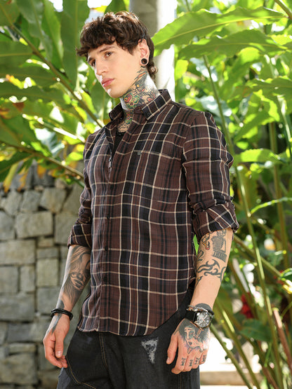 Tartan-Plaid Regular Shirt