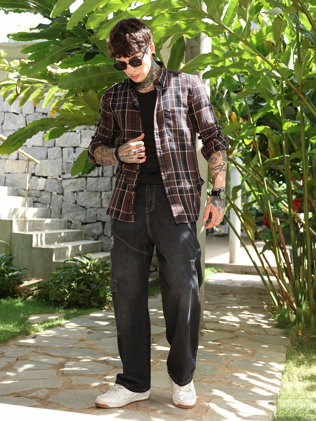 Tartan-Plaid Regular Shirt