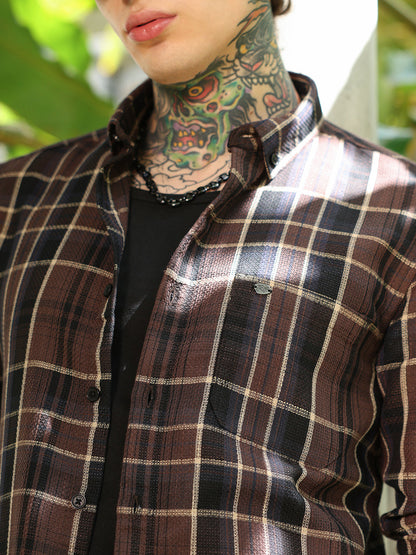 Tartan-Plaid Regular Shirt