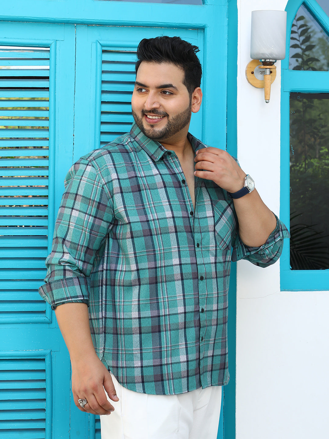 Tartan-Utility Shirt