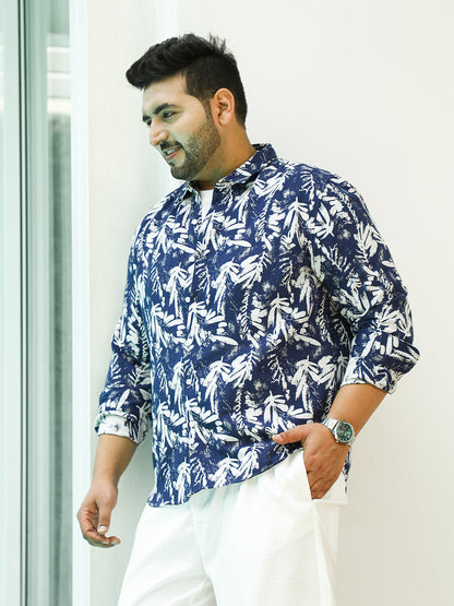 Leaflet Brushed-Imprint Shirt