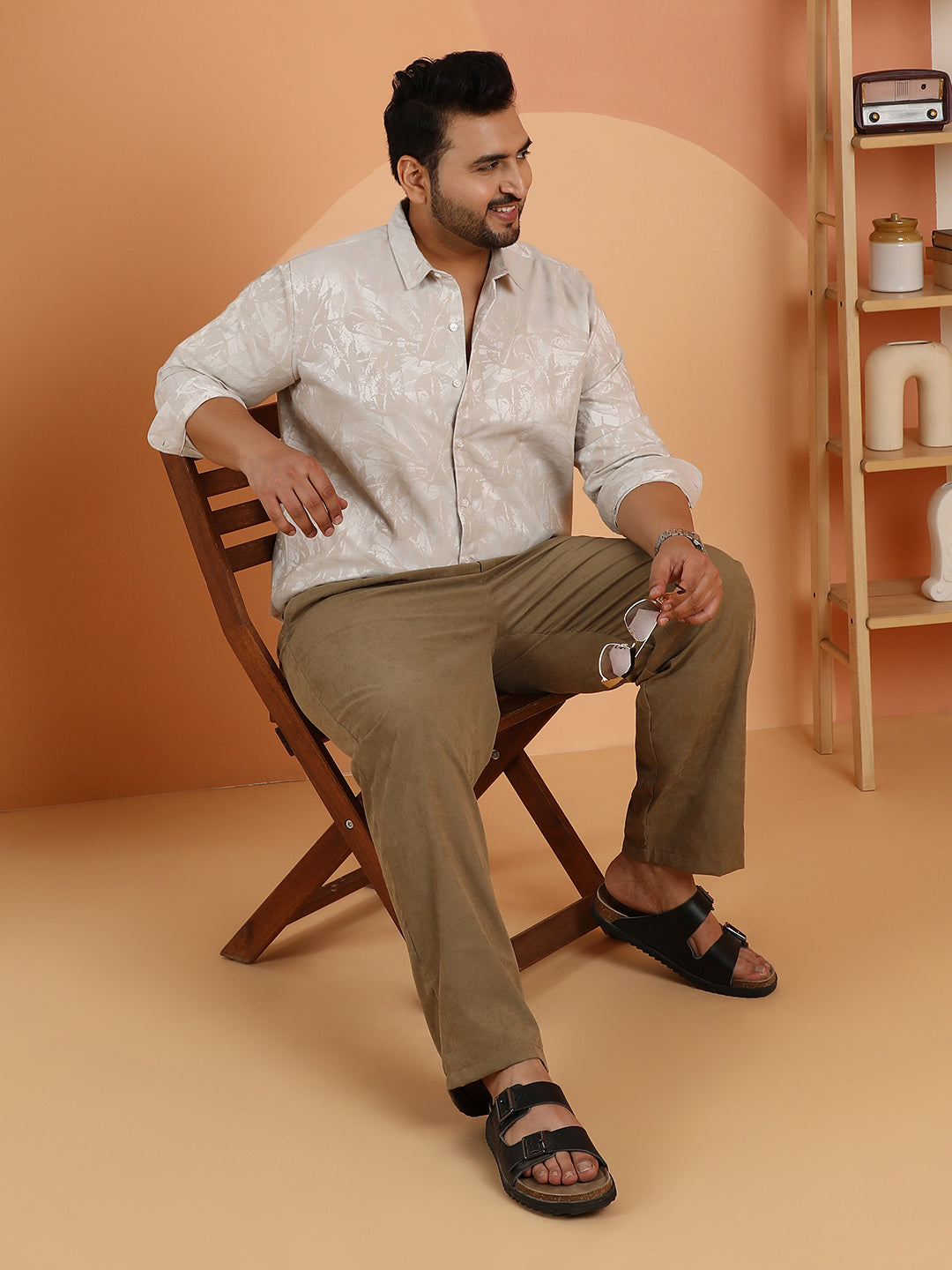Foliage-Jacquard Shirt