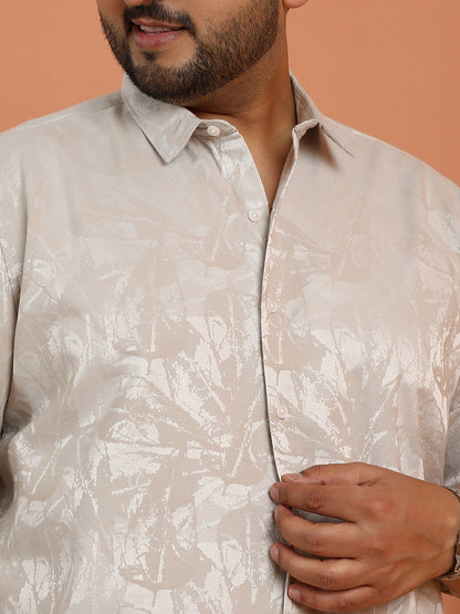 Foliage-Jacquard Shirt
