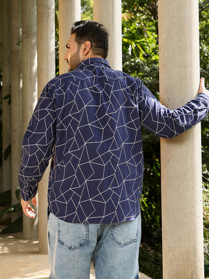 Mosaic-Jacquard Shirt