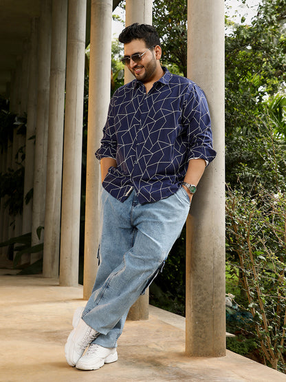 Mosaic-Jacquard Shirt