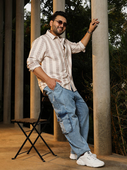 Indie-Stripe Jacquard Shirt
