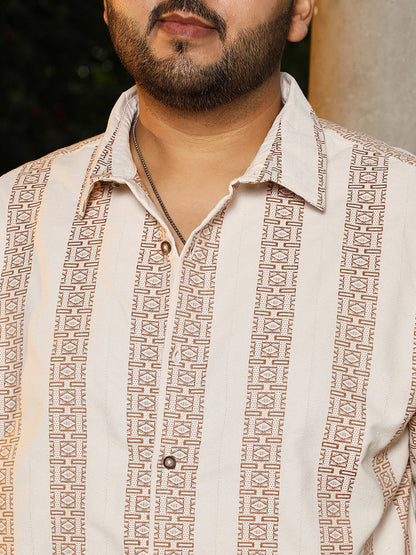 Indie-Stripe Jacquard Shirt