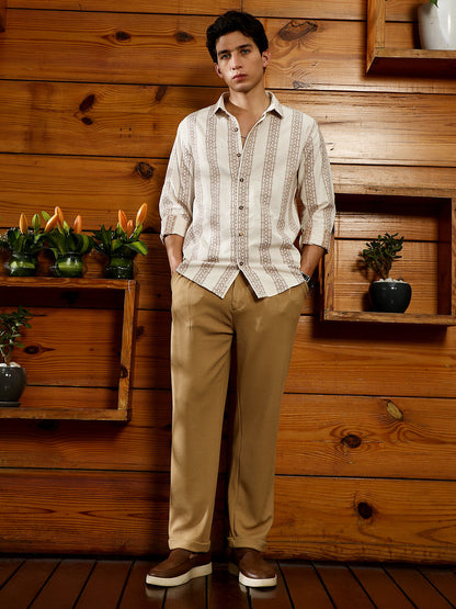 Indie-Stripe Jacquard Shirt