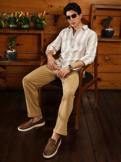 Indie-Stripe Jacquard Shirt