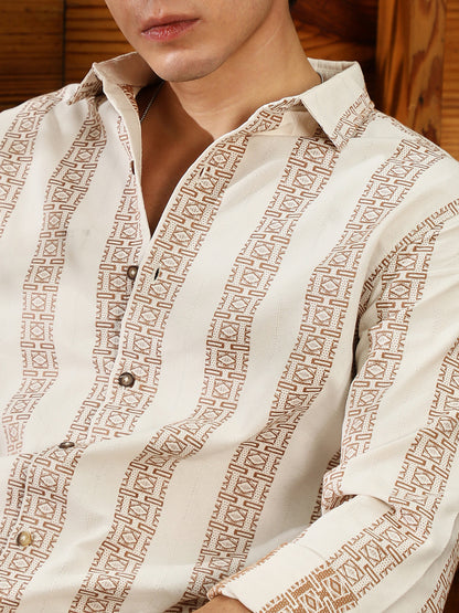 Indie-Stripe Jacquard Shirt