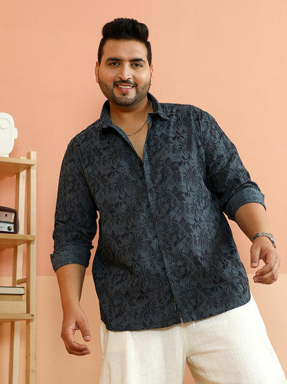Botanical-Jacquard Shirt