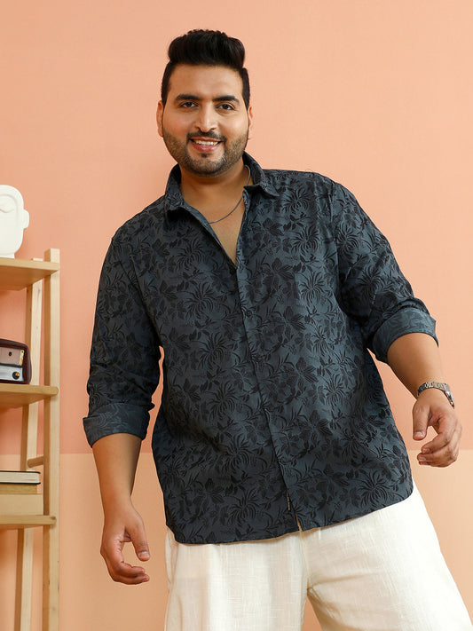 Botanical-Jacquard Shirt