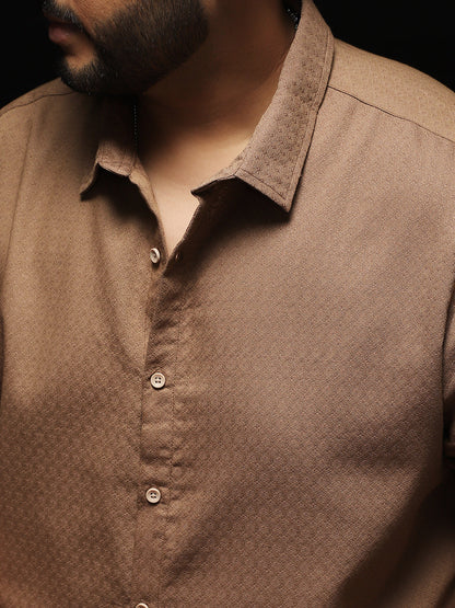 Indie-Motif Jacquard Shirt