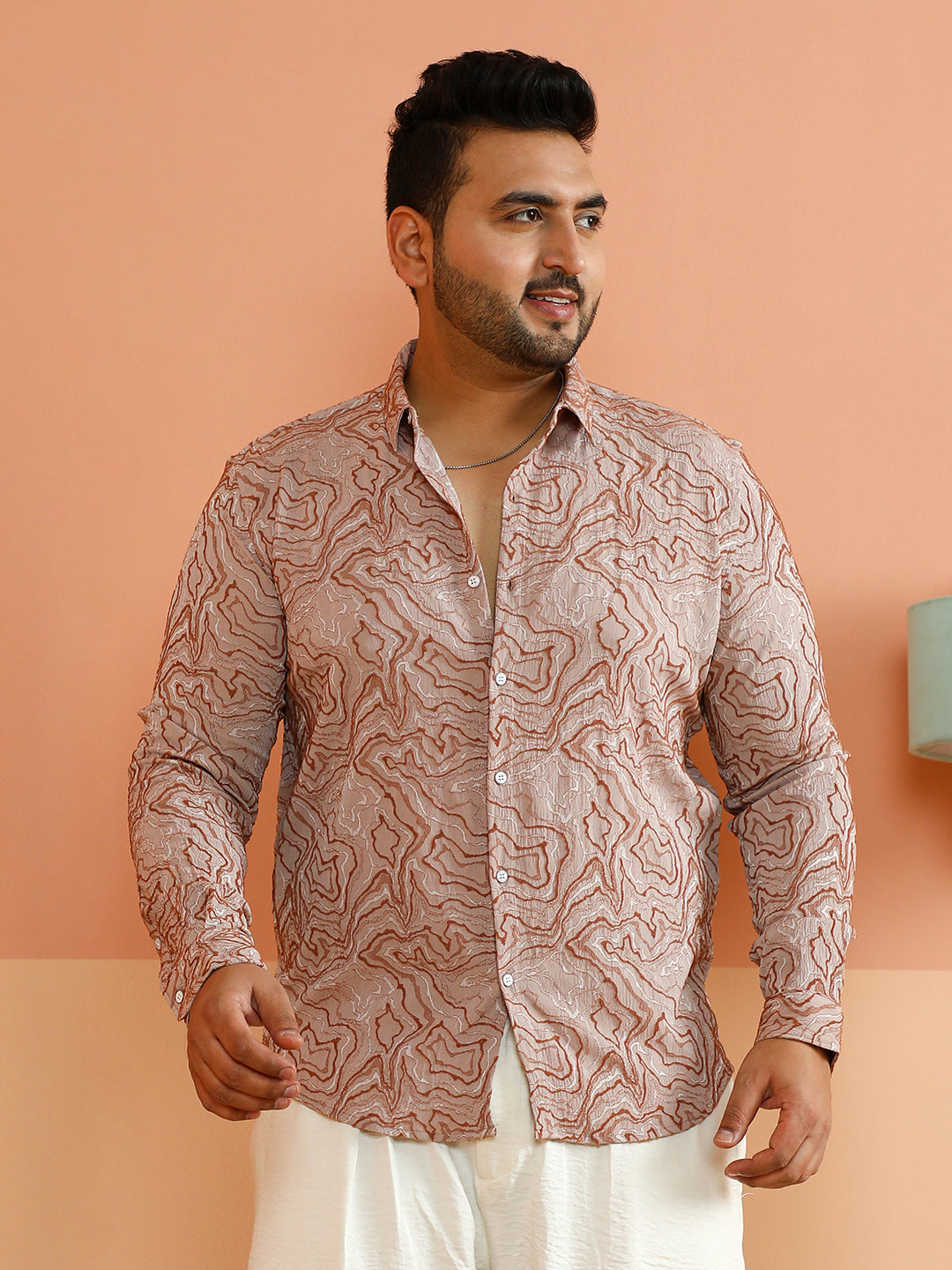 Fluid-Jacquard Shirt