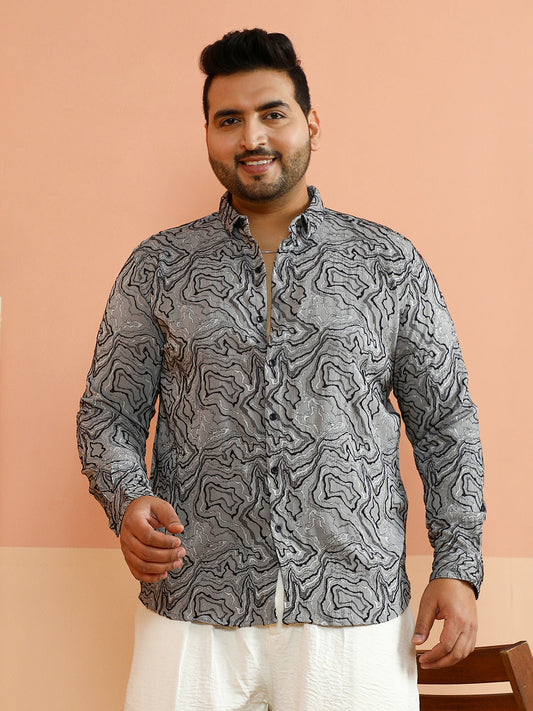 Fluid-Jacquard Shirt
