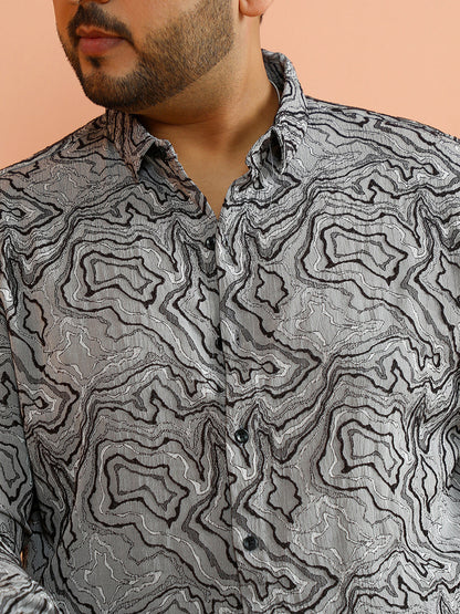 Fluid-Jacquard Shirt