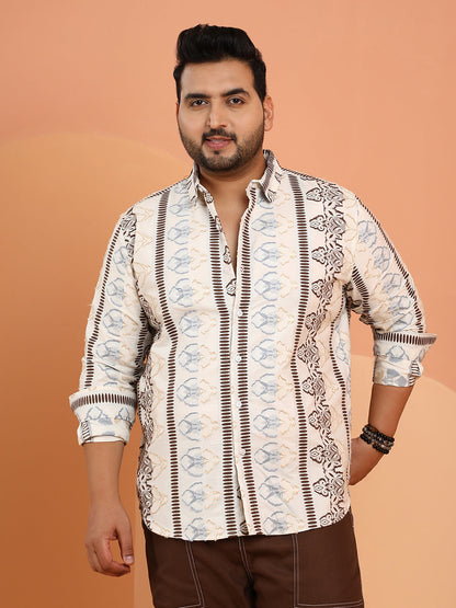 Woven Bloom-Panel Shirt