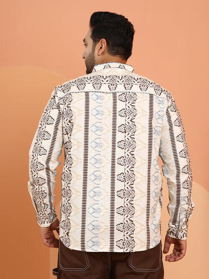 Woven Bloom-Panel Shirt