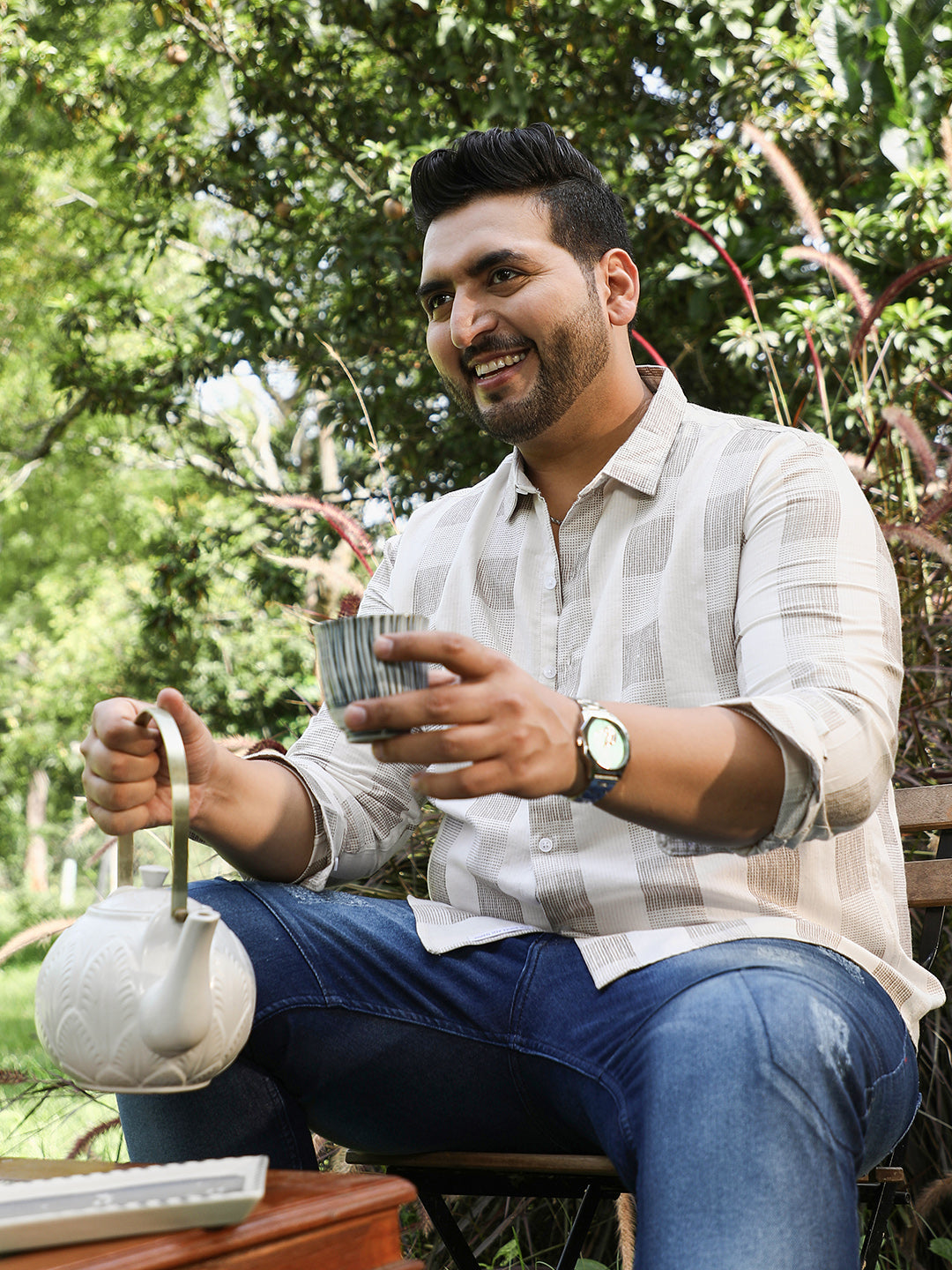 Woven Buffalo-Check Shirt