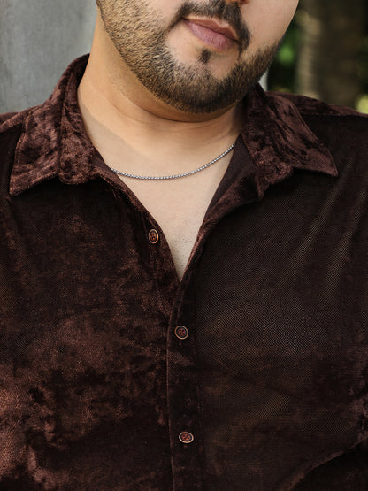 Solid Velvet Shirt