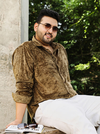 Solid Velvet Shirt