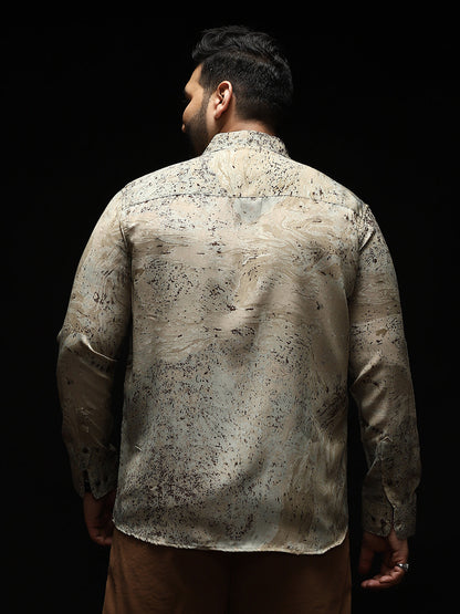 Marble-Specks Imprint Shirt