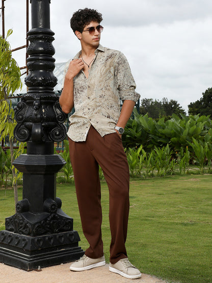 Marble-Specks Imprint Shirt
