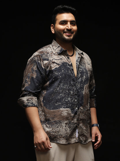 Marble-Specks Imprint Shirt