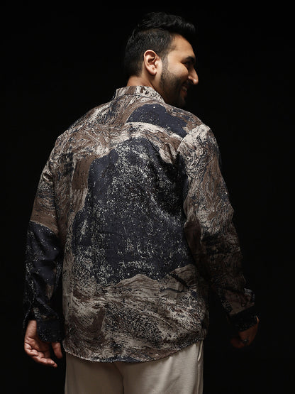 Marble-Specks Imprint Shirt