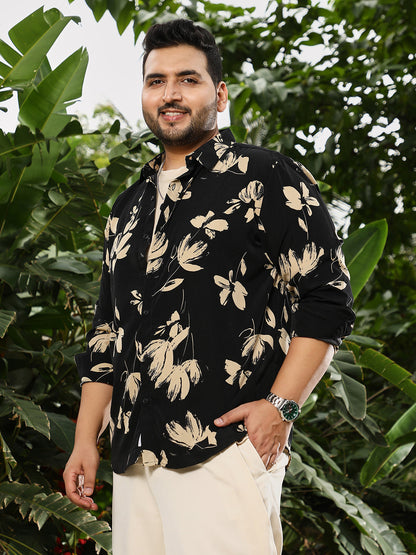 Contrast-Petalia Imprint Shirt