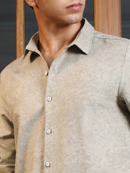 Grazed-Fade Imprint Shirt