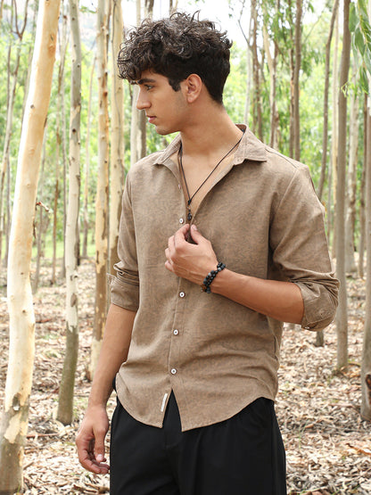 Grazed-Fade Imprint Shirt