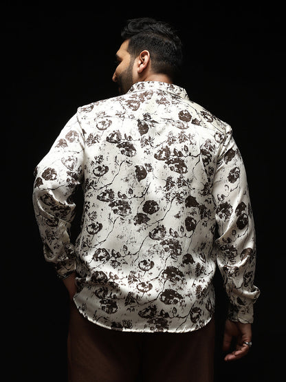 Faded-Flora Jacquard Shirt