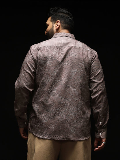 Twig-Imprint Foliage-Tactile Shirt